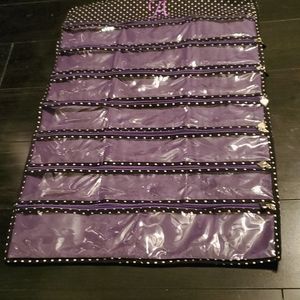 Jelwery holder-purple with polka dots
